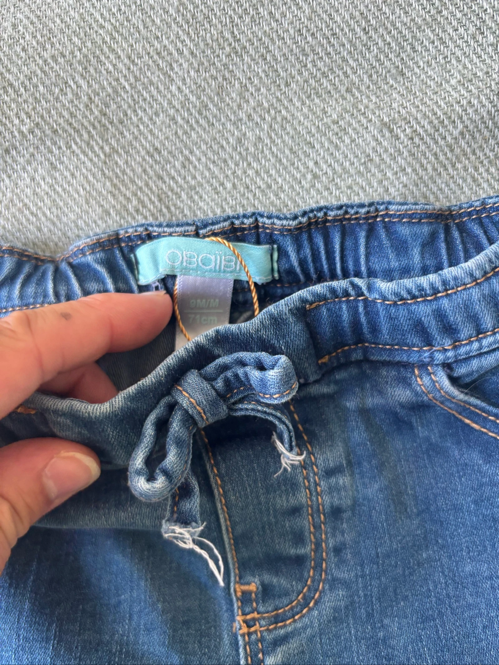 157/ Blue Jeans - Obaïbi - 9 months - 71 cm – photo 3